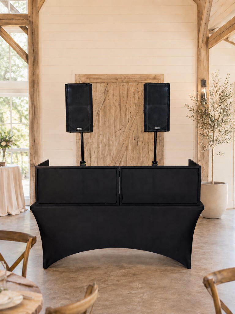 The Essentials — clean black DJ setup